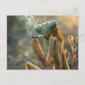 Rokende bidsprinkhaan Surreal Briefkaart (Voorkant)