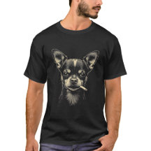 Rokende Chihuahua T-shirt
