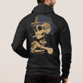 Rokende Cowboy Skelet Hoodie (Achterkant)