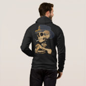 Rokende Cowboy Skelet Hoodie (Achterkant volledig)