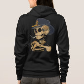 Rokende Cowboy Skelet Hoodie (Achterkant)