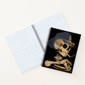 Rokende Cowboy Skelet Notitieboek (Binnen)