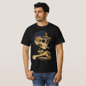 Rokende Cowboy Skelet T-shirt (Voorkant volledig)