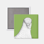 Rokende duivenmagneet | Bizar, eigenzinnig en leuk Magneet (Voorkant / Achterkant)