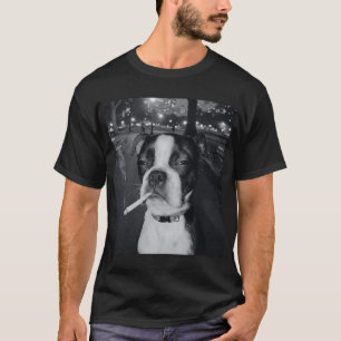 Rokende Hond Gen Z Meme T-shirt