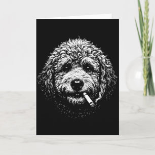 Rokende Hond Sigaret Grappig Stom Goldendoodle Hu Kaart