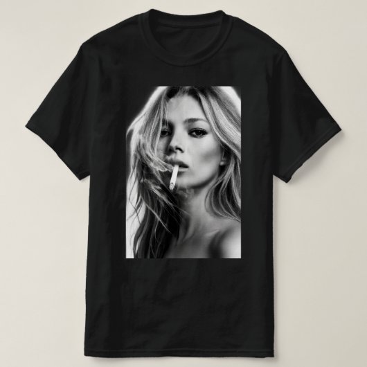 Rokende Kate Iconische Pose Klassiek T-Shirt (Design voorkant)
