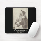 Rokende Kerstman, Grappige Kerstgeest Muismat (Met muis)