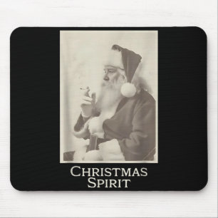 Rokende Kerstman, Grappige Kerstgeest Muismat