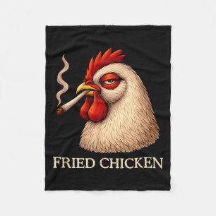 Rokende kip gezamenlijk grappige wietliefhebber fleece deken