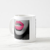 Rokende mond koffiemok (Voorkant links)