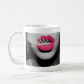 Rokende mond koffiemok (Links)