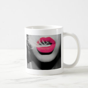 Rokende mond koffiemok