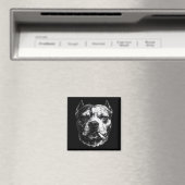 Rokende Pitbull, Grappige Sigaret Roken Hond Meme Magneet (Insitu (Vaatwasser))