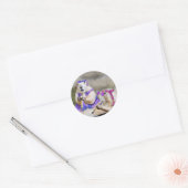 Rokende Prairiehond Hippies Ronde Sticker (Envelop)