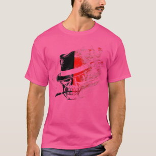 Rokende Schedel Met Stijlvolle Hoed En Sigaar T-shirt