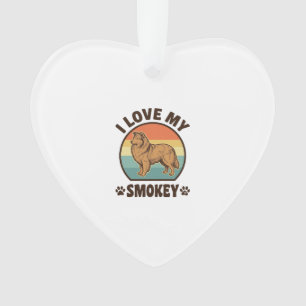 Rokende Sheltie Hond Vintage Sunset Shirt Ontwerp_ Ornament