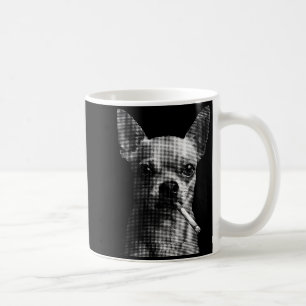 Rokende sigaret grappige chihuahua hondenliefhebbe koffiemok