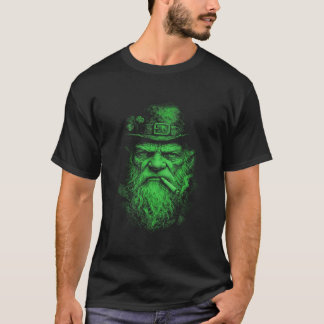 Rokende St. Patrick's Day Y2K Leprechaun T-shirt