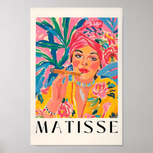 Rokende vrouw Poster, Matisse Print, Cubaanse siga Poster