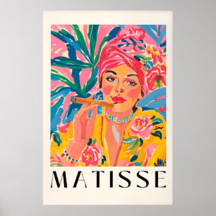 Rokende vrouw poster, Matisse print, Cubaanse siga Poster