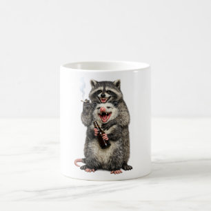 Rokende Wasbeer, Bier Opossum Beste Vrienden Koffiemok
