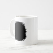 rokende zwarte en duisternis in menselijk hart koffiemok (Voorkant links)