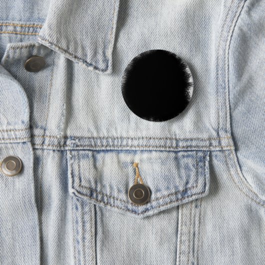 rokende zwarte ronde button 5,7 cm (In situ)