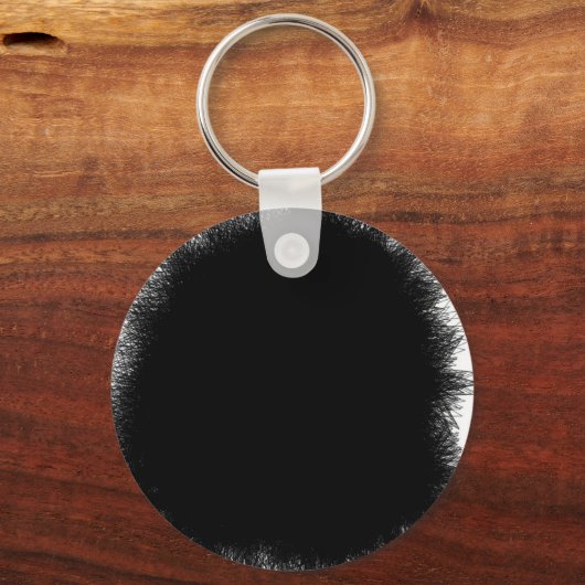 rokende zwarte sleutelhanger (Voorkant)