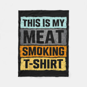Roker BBQ Dit is mijn vlees roken Fleece Deken