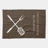 Roker BBQ Grill Cook Liever Roken Theedoek (Horizontaal)