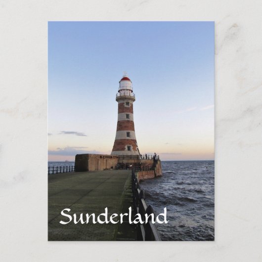 Roker Lighthousem, Sunderland uk Briefkaart (Voorkant)