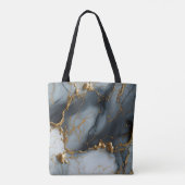 Roker Onyx Marmer met Gouden Aders Tote Bag (Achterkant)