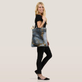 Roker Onyx Marmer met Gouden Aders Tote Bag (Op model)