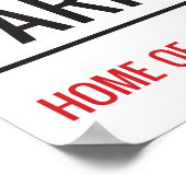 Roker Park Stadium Street Sign Poster (Hoek)