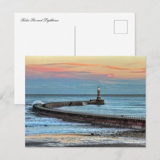 Roker Pier en vuurtoren Briefkaart (Voorkant / Achterkant)