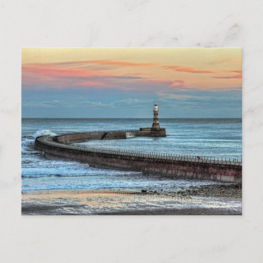 Roker Pier en vuurtoren Briefkaart (Voorkant)