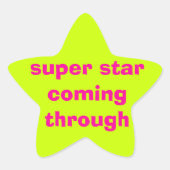 roker ster sticker (Voorkant)