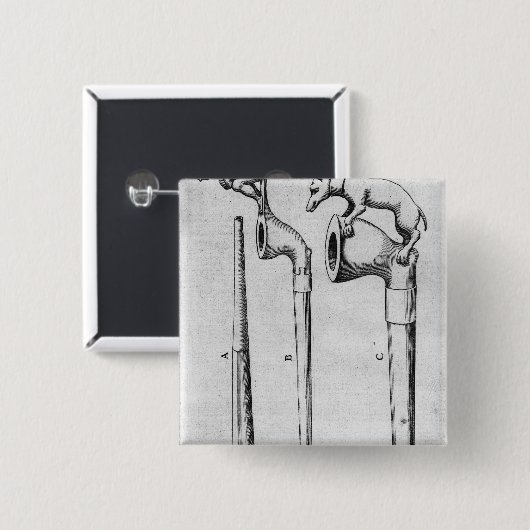 Rokerbuizen Vierkante Button 5,1 Cm (Voorkant /achterkant)