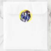 Rokerengel Ronde Sticker (Tas)
