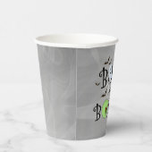 Rokergrijs- en zwarte boeken & Booze-halloween-par Papieren Bekers (Rechts)
