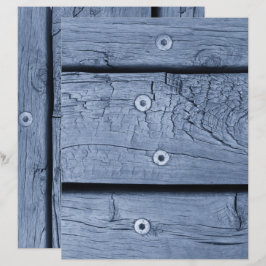 Rokerig Blauwe Houten Planken Scrapbook Papier