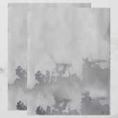 Rokerig briefpapier voor waterverf (Voorkant / Achterkant)