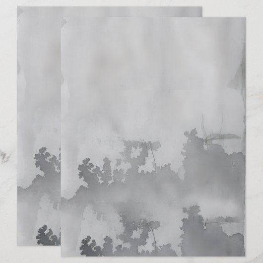 Rokerig briefpapier voor waterverf (Voorkant / Achterkant)