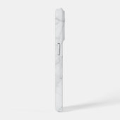 Rokerig grijze marmeren spiraal iPhone hoesje (Rechterkant)