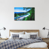 rokerige bergen canvas afdruk (Insitu (Slaapkamer))