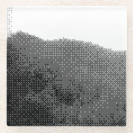 rokerige bergen glazen onderzetter