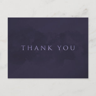 Rokerige pruimgrijze chic glam moderne DANK JE WEL Briefkaart