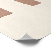 Rokerige Roze Bogen Abstracte Poster (Hoek)