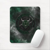 Rokerige Smaragd Stier Timing Quote Ontwerp Muismat (Met muis)